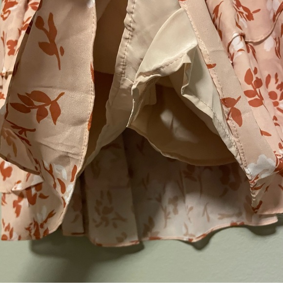 Willow Ruffle Tiered Skirt in Cantaloupe - Size Medium - Picture 5 of 11